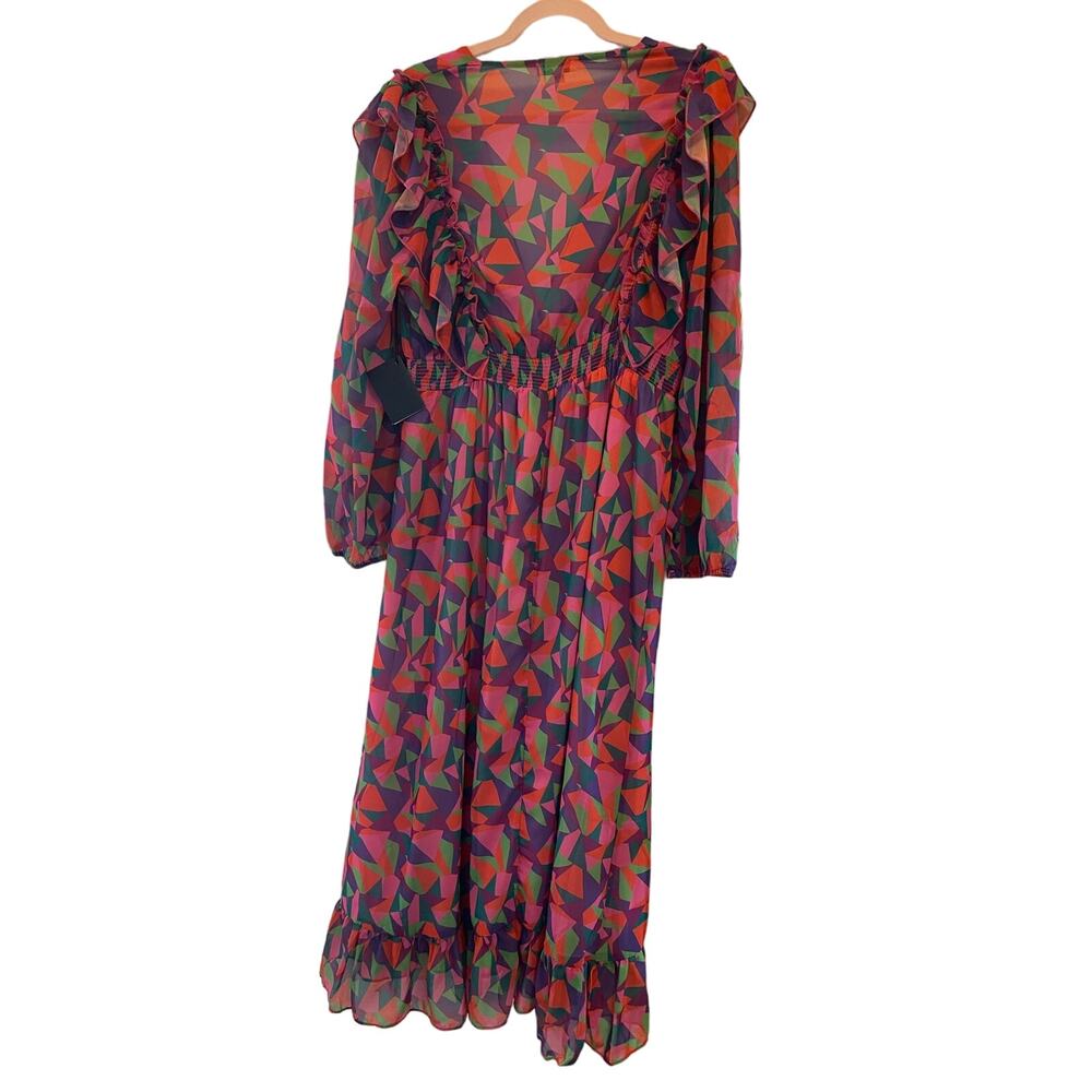 Area Stars, Multi-Colored Maxi Dress, NWT, Size: Large - Picture 2 of 5